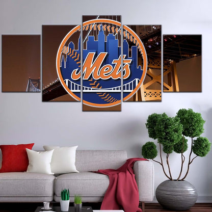 Baseball Wall Art - BB5044 - New York Mets - Baseball Poster - Baseball Canvas