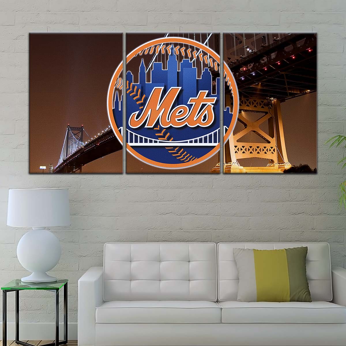 Baseball Wall Art - BB5044 - New York Mets - Baseball Poster - Baseball Canvas