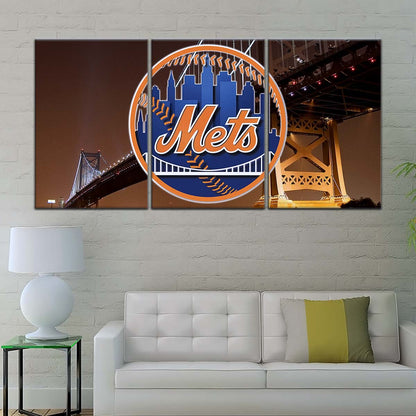 Baseball Wall Art - BB5044 - New York Mets - Baseball Poster - Baseball Canvas
