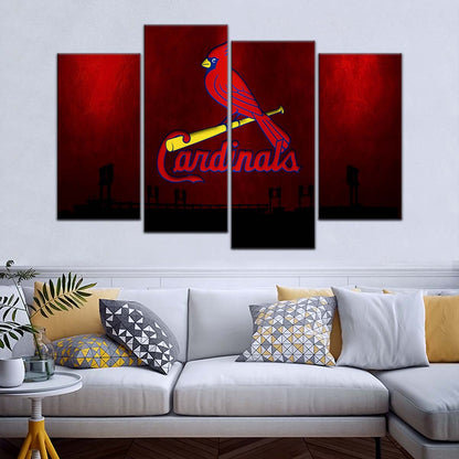 Baseball Canvas Wall Art - BB5047 - Cardinals