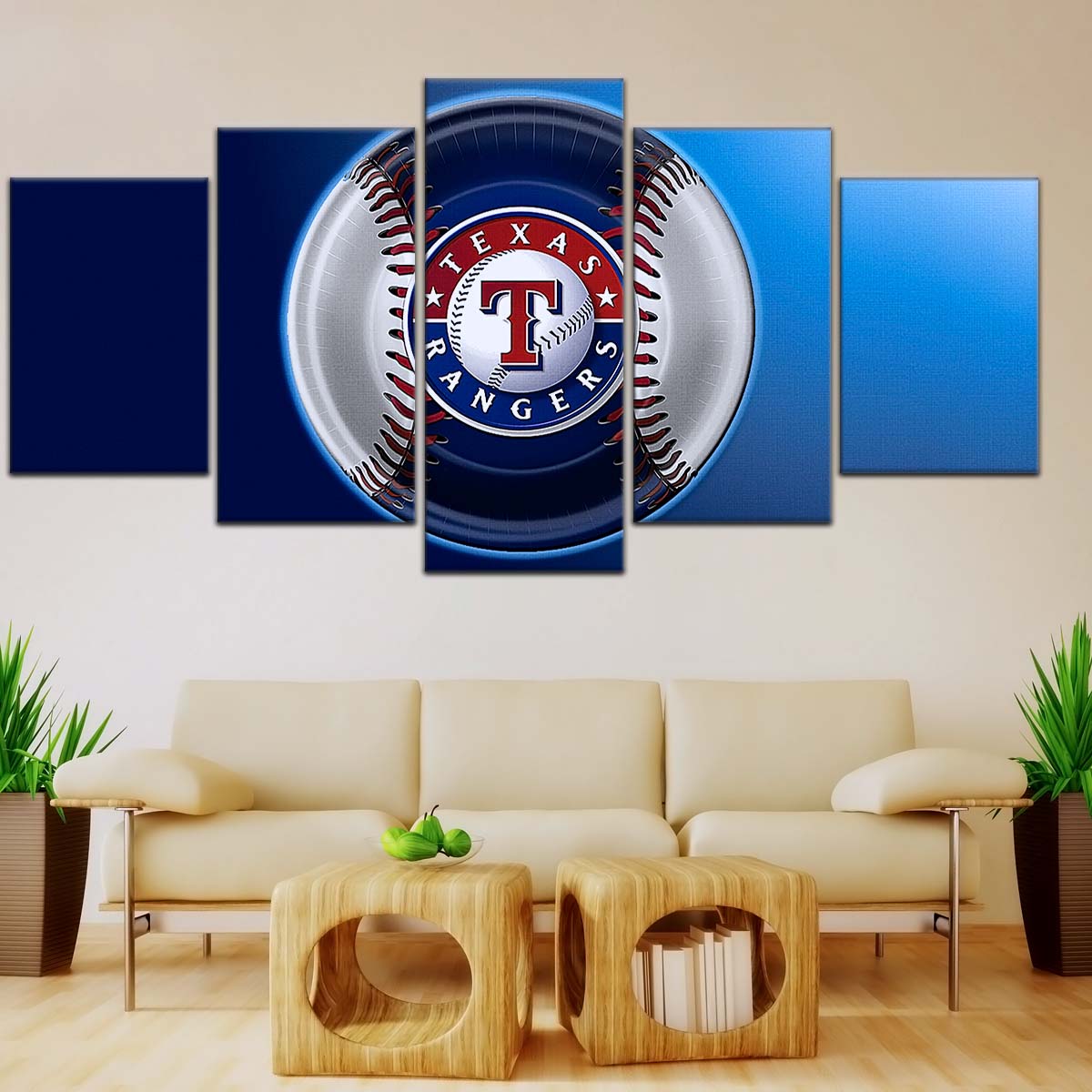 Baseball Wall Art - BB5048 - Texas Rangers - Baseball Poster - Baseball Canvas