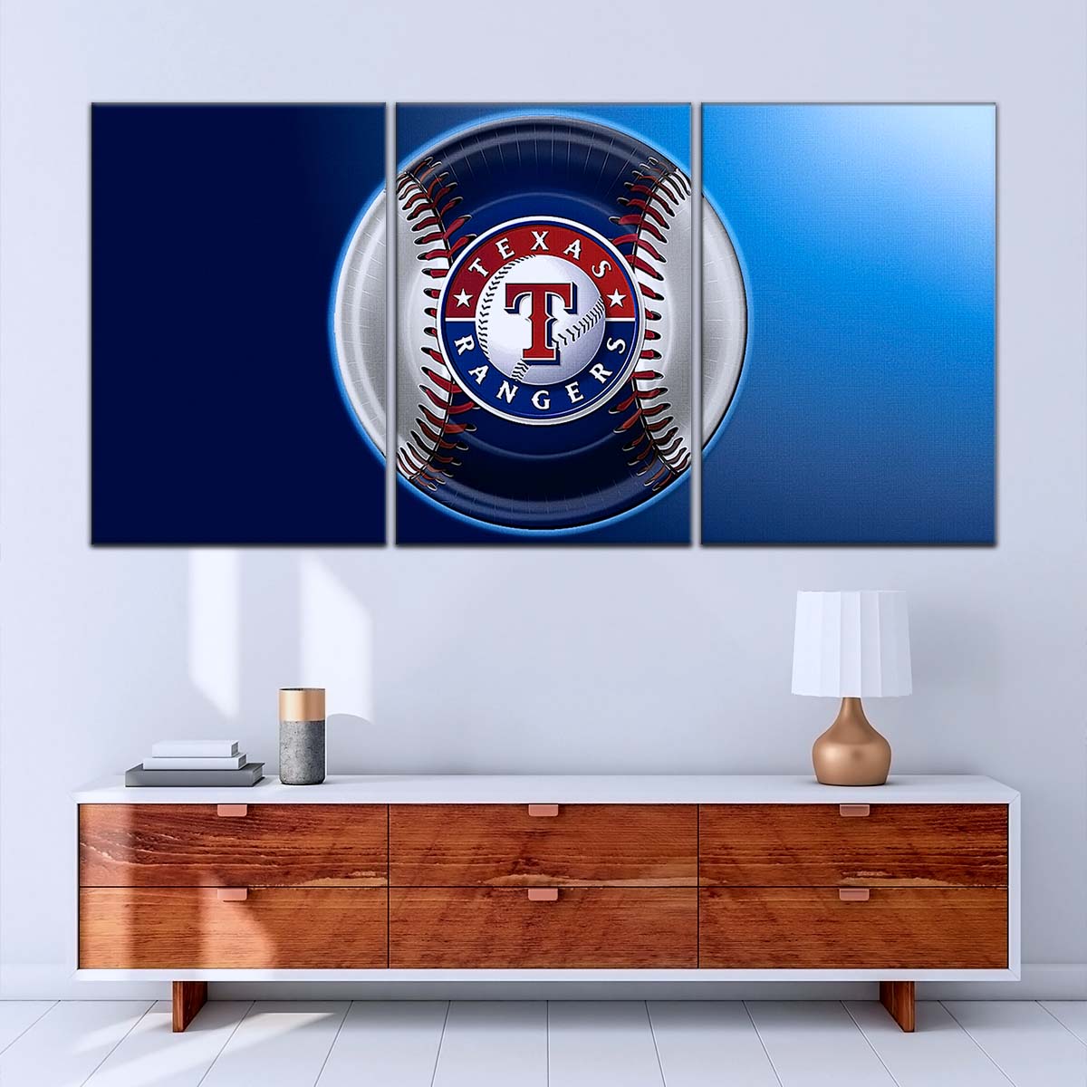 Baseball Canvas Wall Art - BB5048 - Texas Rangers
