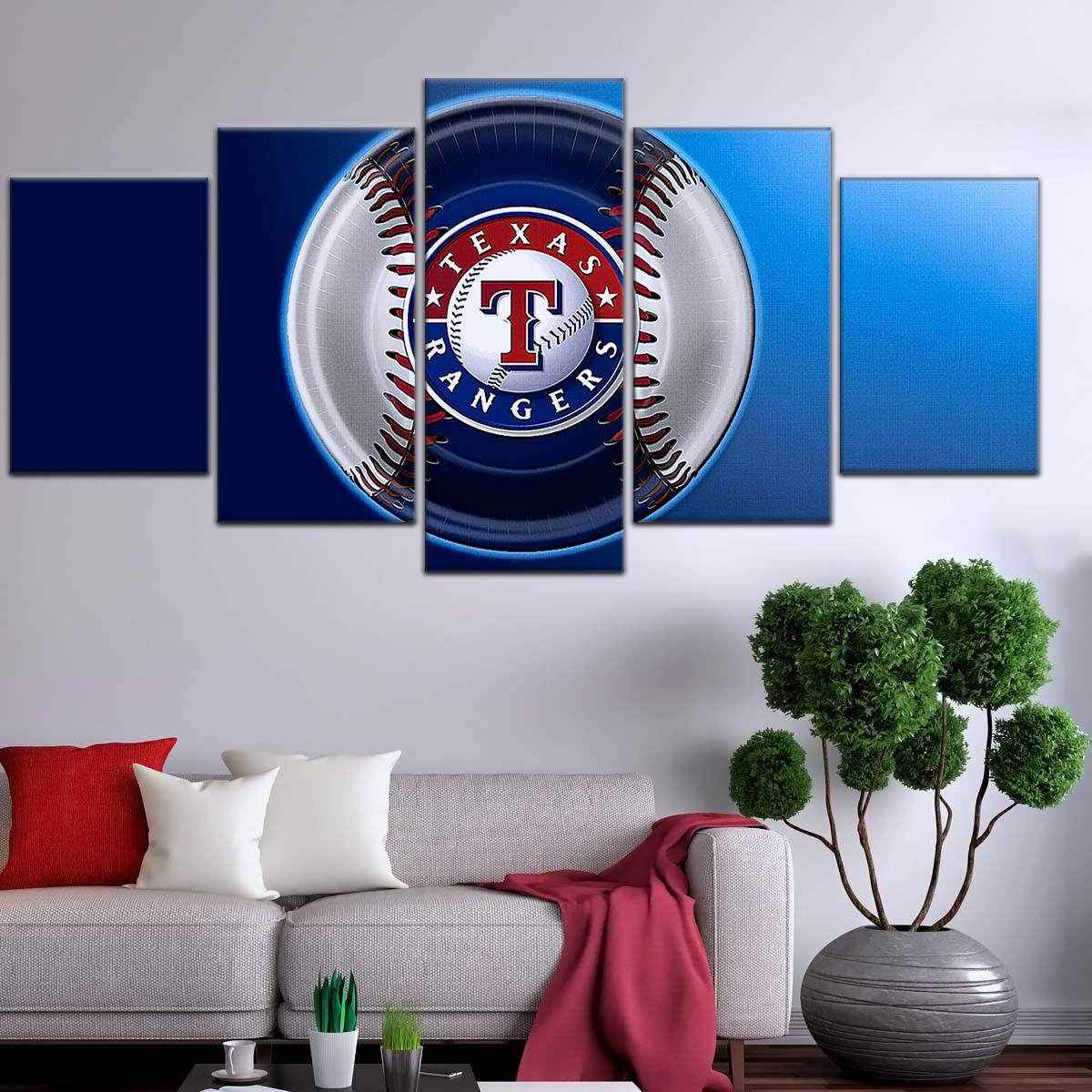Baseball Wall Art - BB5048 - Texas Rangers - Baseball Poster - Baseball Canvas