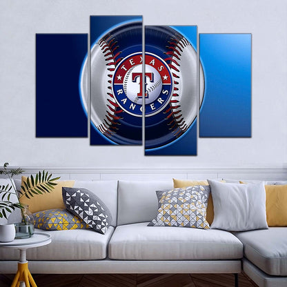 Baseball Wall Art - BB5048 - Texas Rangers - Baseball Poster - Baseball Canvas