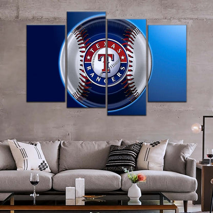Baseball Wall Art - BB5048 - Texas Rangers - Baseball Poster - Baseball Canvas