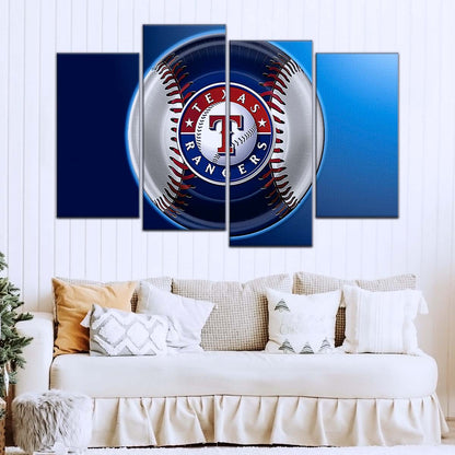 Baseball Wall Art - BB5048 - Texas Rangers - Baseball Poster - Baseball Canvas
