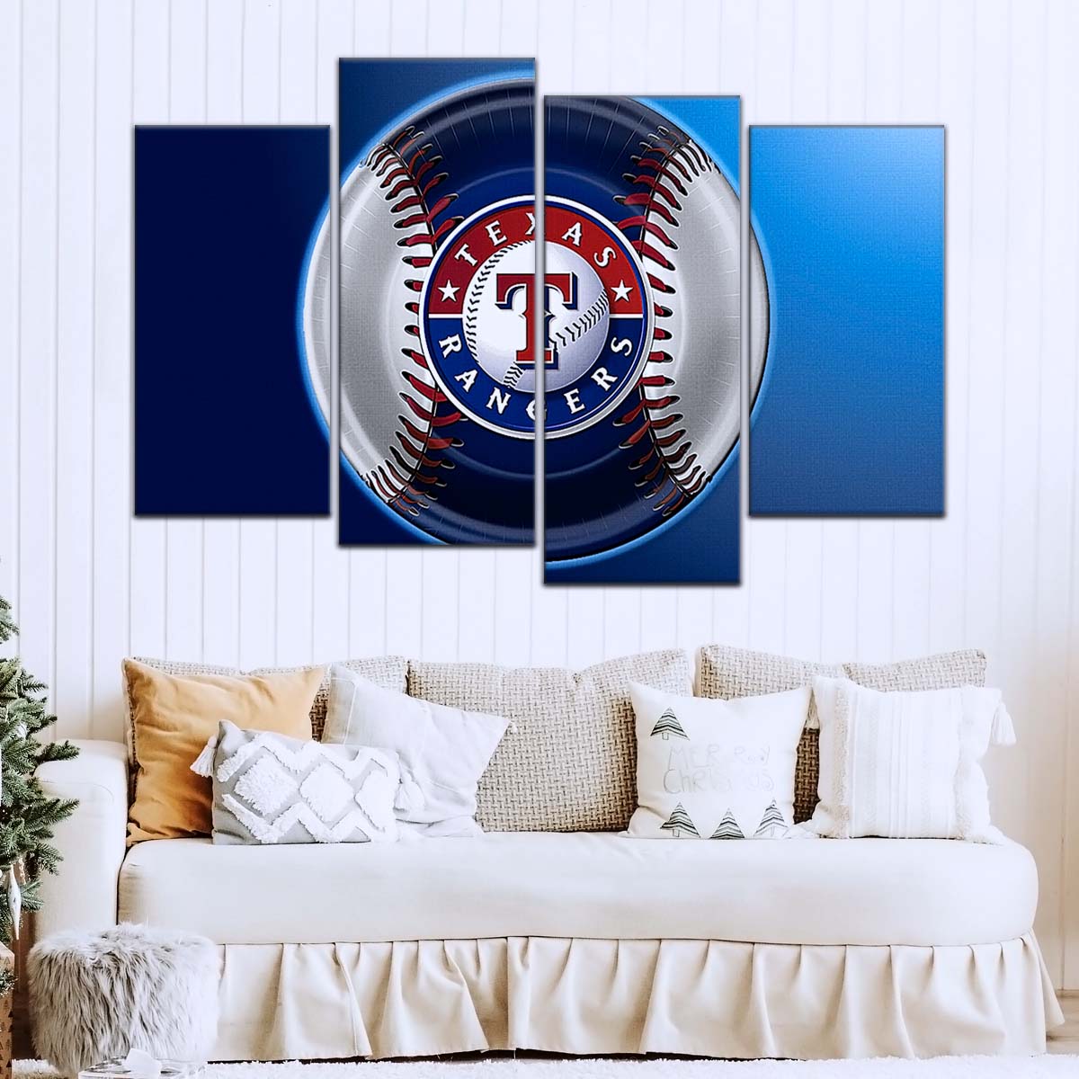 Baseball Canvas Wall Art - BB5048 - Texas Rangers