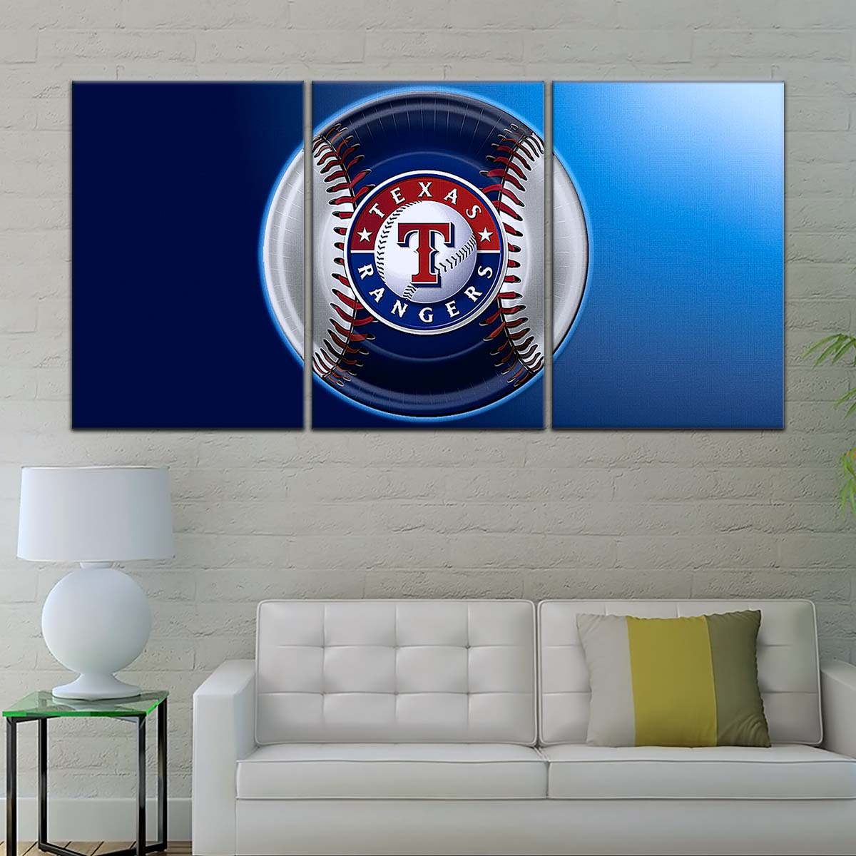 Baseball Canvas Wall Art - BB5048 - Texas Rangers