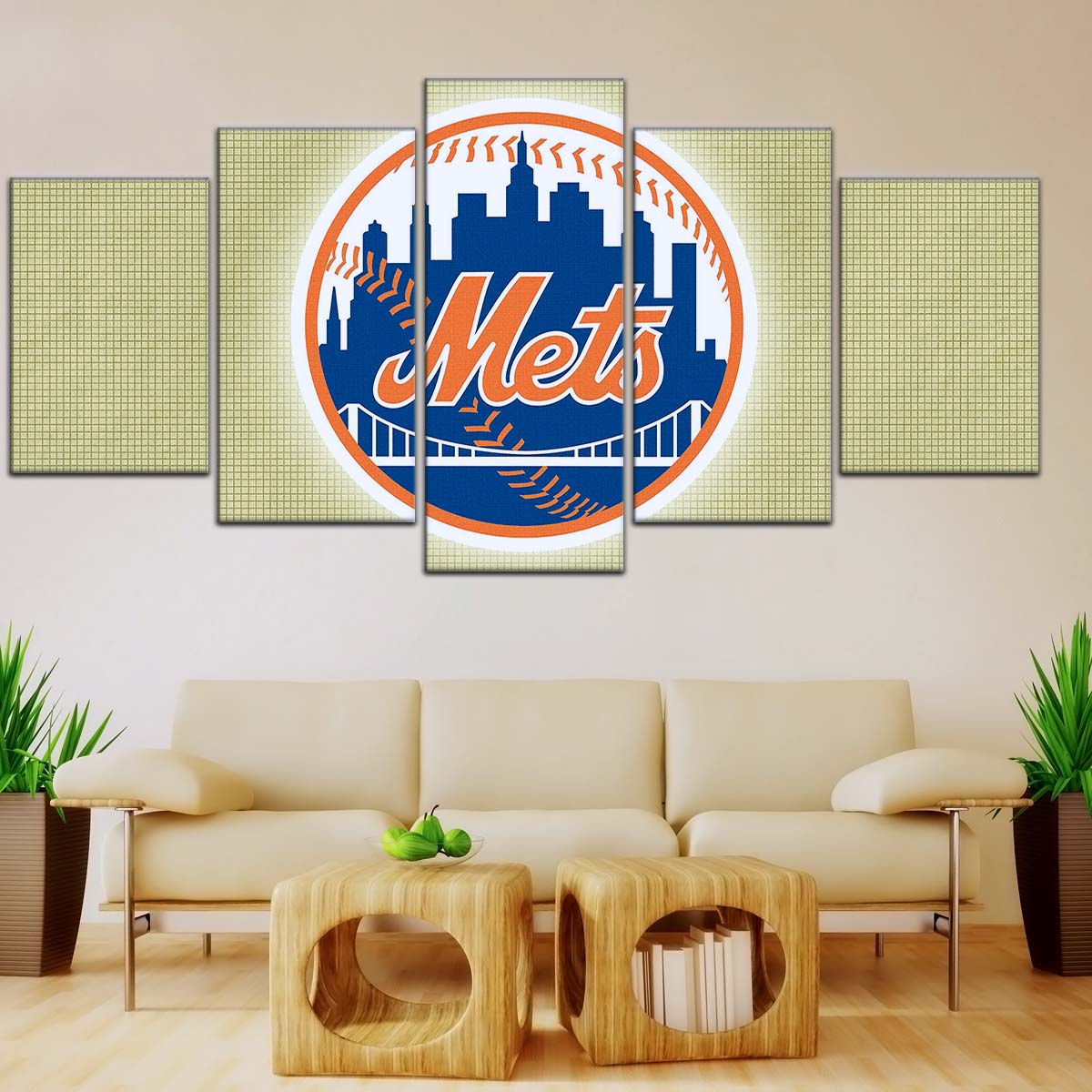 Baseball Wall Art - BB5049 - New York Mets - Baseball Poster - Baseball Canvas