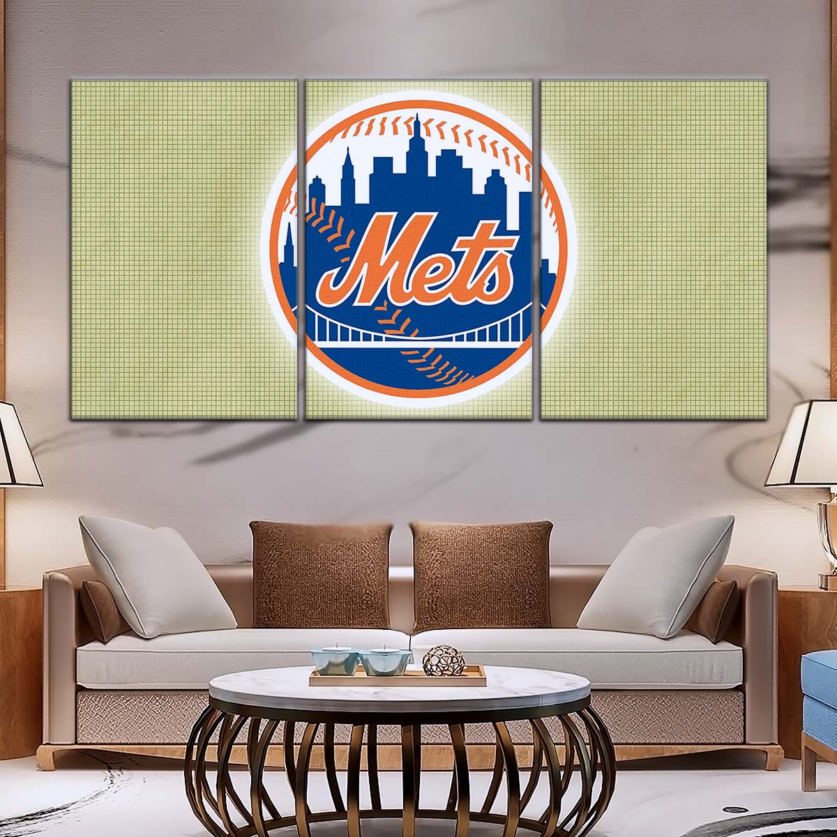 Baseball Wall Art - BB5049 - New York Mets - Baseball Poster - Baseball Canvas