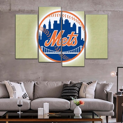 Baseball Wall Art - BB5049 - New York Mets - Baseball Poster - Baseball Canvas