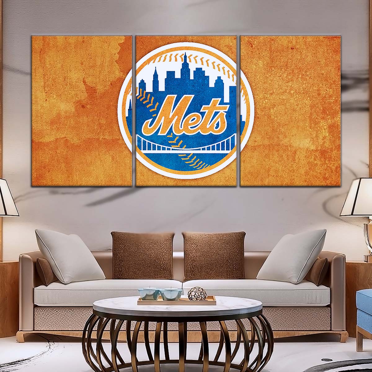 Baseball Wall Art - BB5050 - New York Mets - Baseball Poster - Baseball Canvas