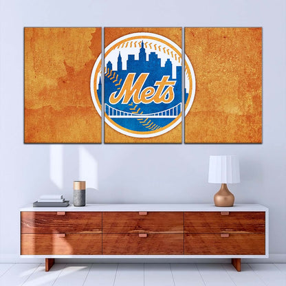 Baseball Wall Art - BB5050 - New York Mets - Baseball Poster - Baseball Canvas