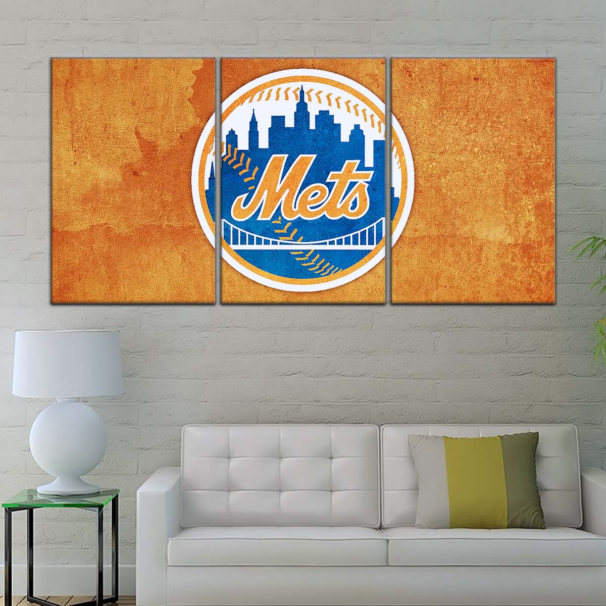 Baseball Wall Art - BB5050 - New York Mets - Baseball Poster - Baseball Canvas