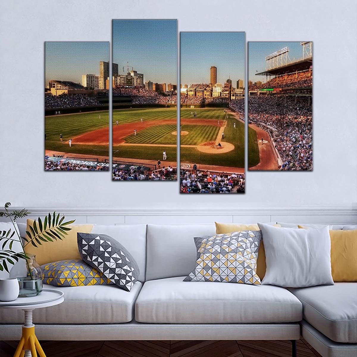 Baseball Wall Art - BB5052 - Baseball MLB Stadium Chicago Cubs - Baseball Poster - Baseball Canvas