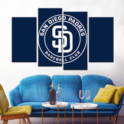 Baseball Wall Art - BB5032 - San Diego Padres - Baseball Poster - Baseball Canvas