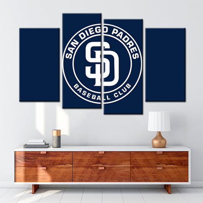 Baseball Wall Art - BB5032 - San Diego Padres - Baseball Poster - Baseball Canvas