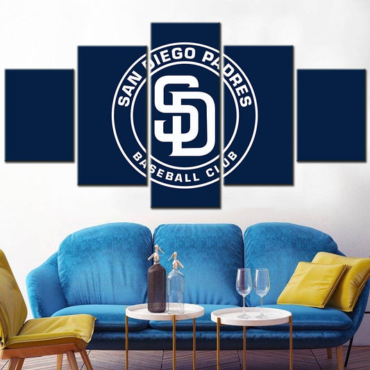 Baseball Wall Art - BB5032 - San Diego Padres - Baseball Poster - Baseball Canvas
