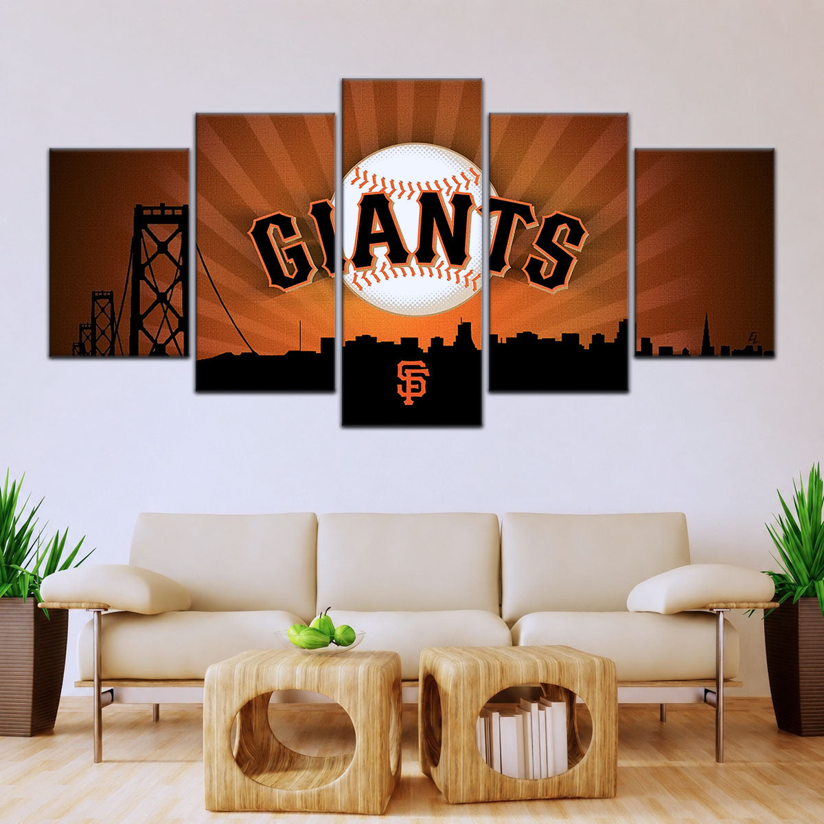 Baseball Canvas Wall Art - BB5037 - San Francisco Giants Sports