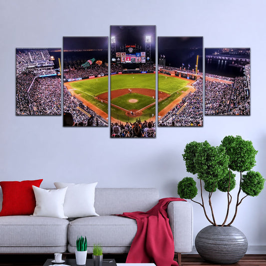 Baseball Canvas Wall Art - BB5038 - San Francisco Giants Night Game - Ultimate Sports Vibes