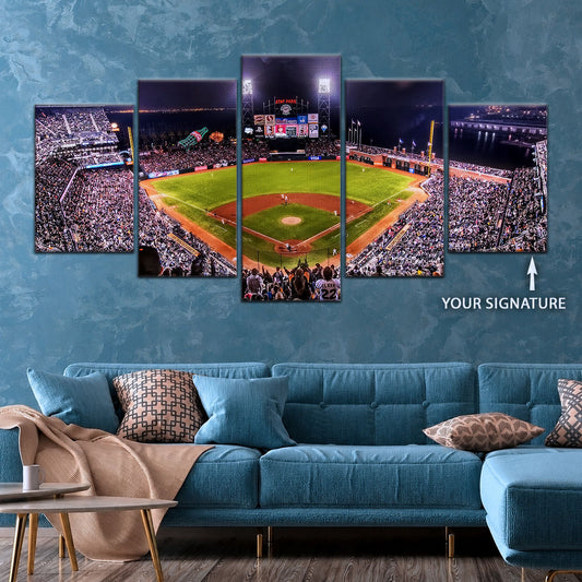 Baseball Canvas Wall Art - BB5038 - San Francisco Giants Night Game - Ultimate Sports Vibes