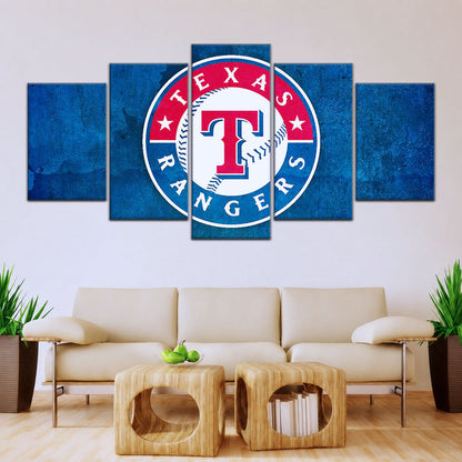 Baseball Canvas Wall Art - BB5043 - Texas Rangers Sports