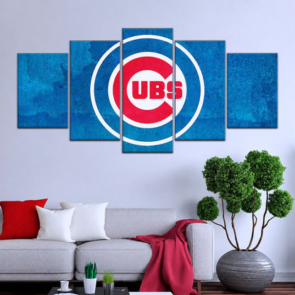Baseball Canvas Wall Art - BB5045 - Chicago Cubs
