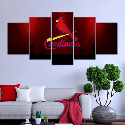 Baseball Canvas Wall Art - BB5047 - Cardinals