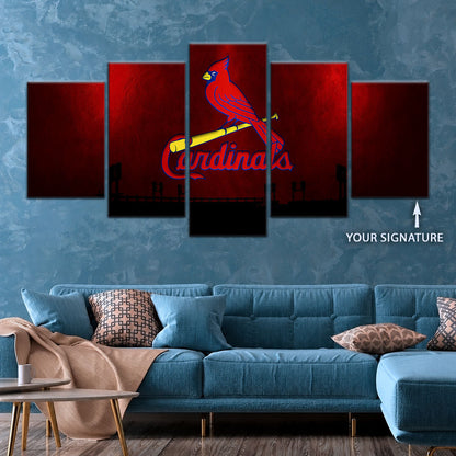 Baseball Canvas Wall Art - BB5047 - Cardinals