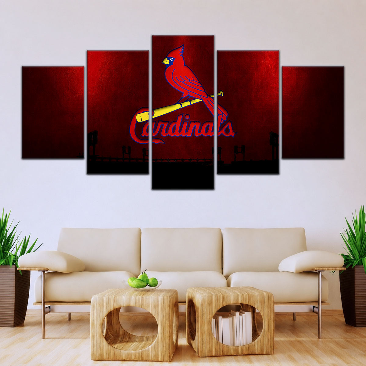 Baseball Canvas Wall Art - BB5047 - Cardinals