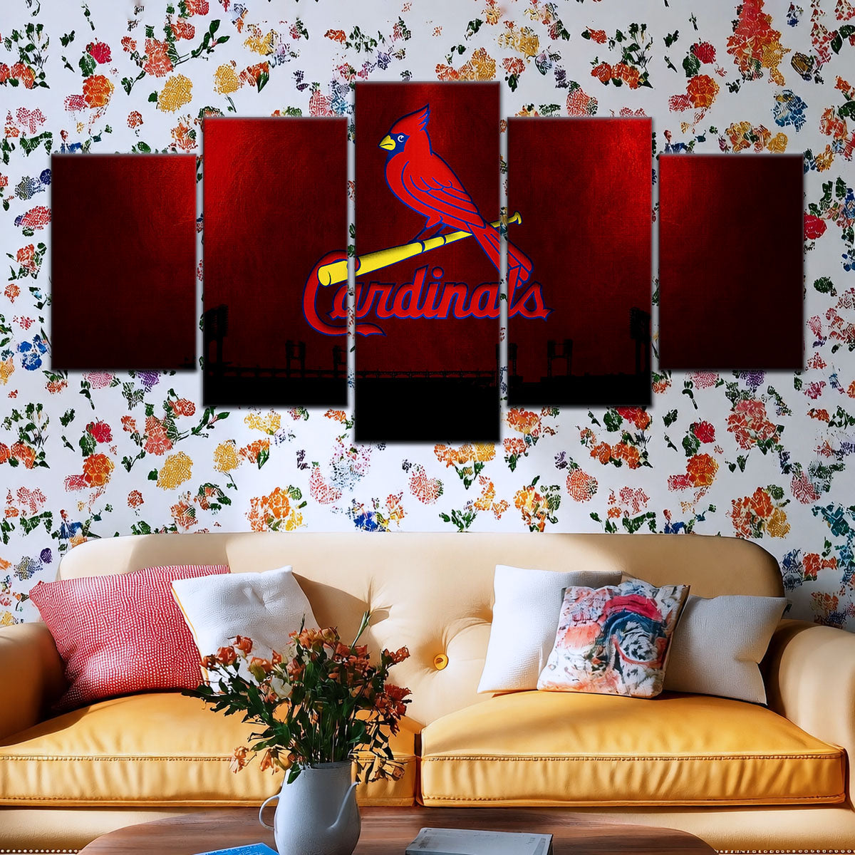 Baseball Canvas Wall Art - BB5047 - Cardinals