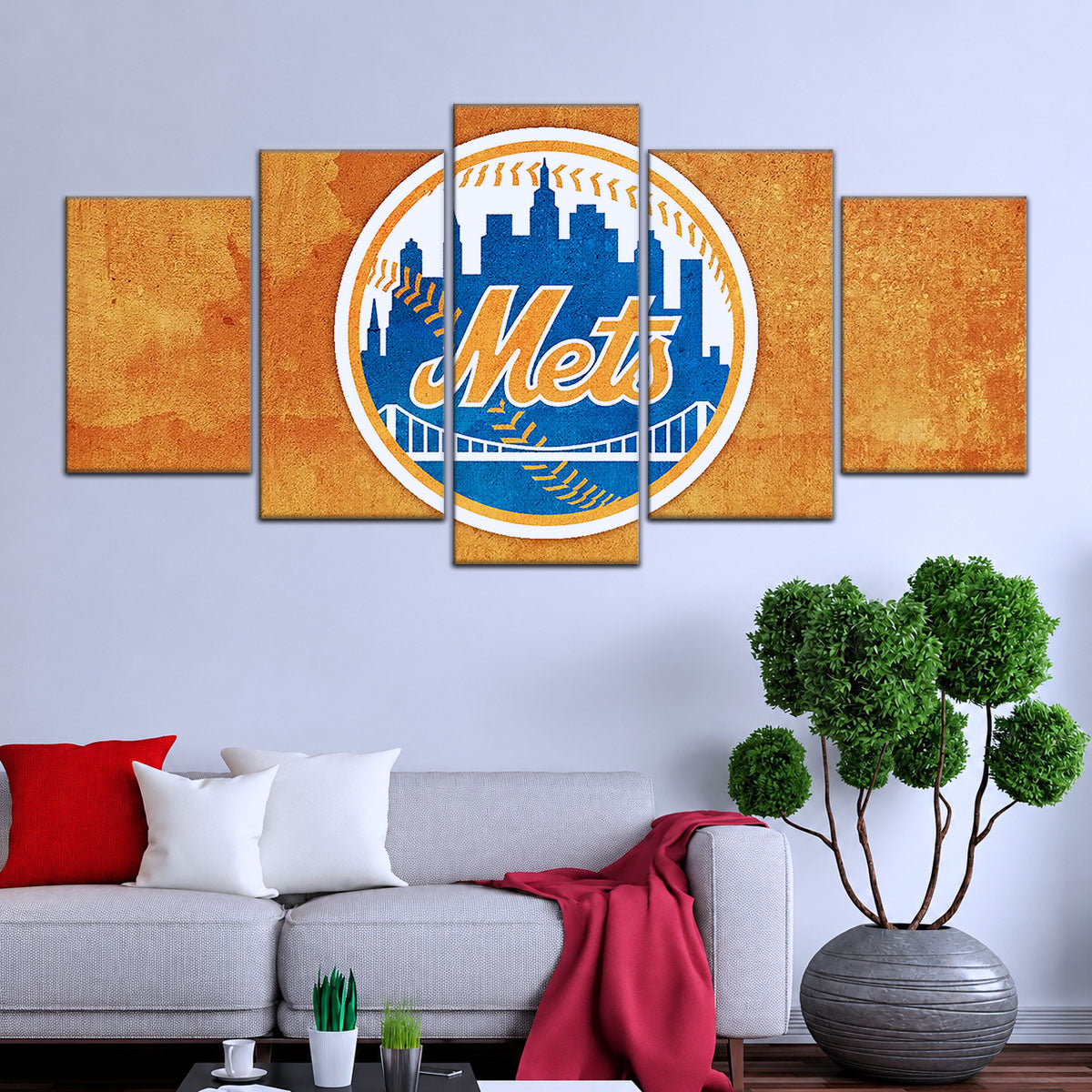 Baseball Canvas Wall Art - BB5050 - New York Mets