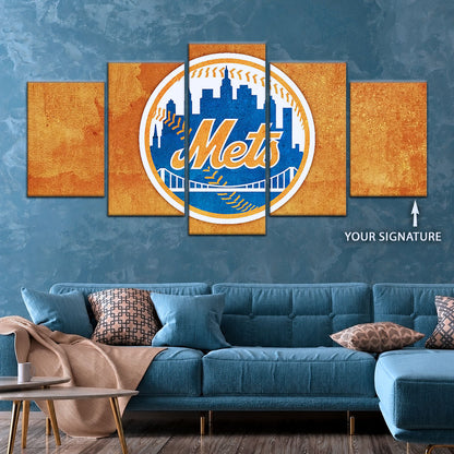 Baseball Canvas Wall Art - BB5050 - New York Mets