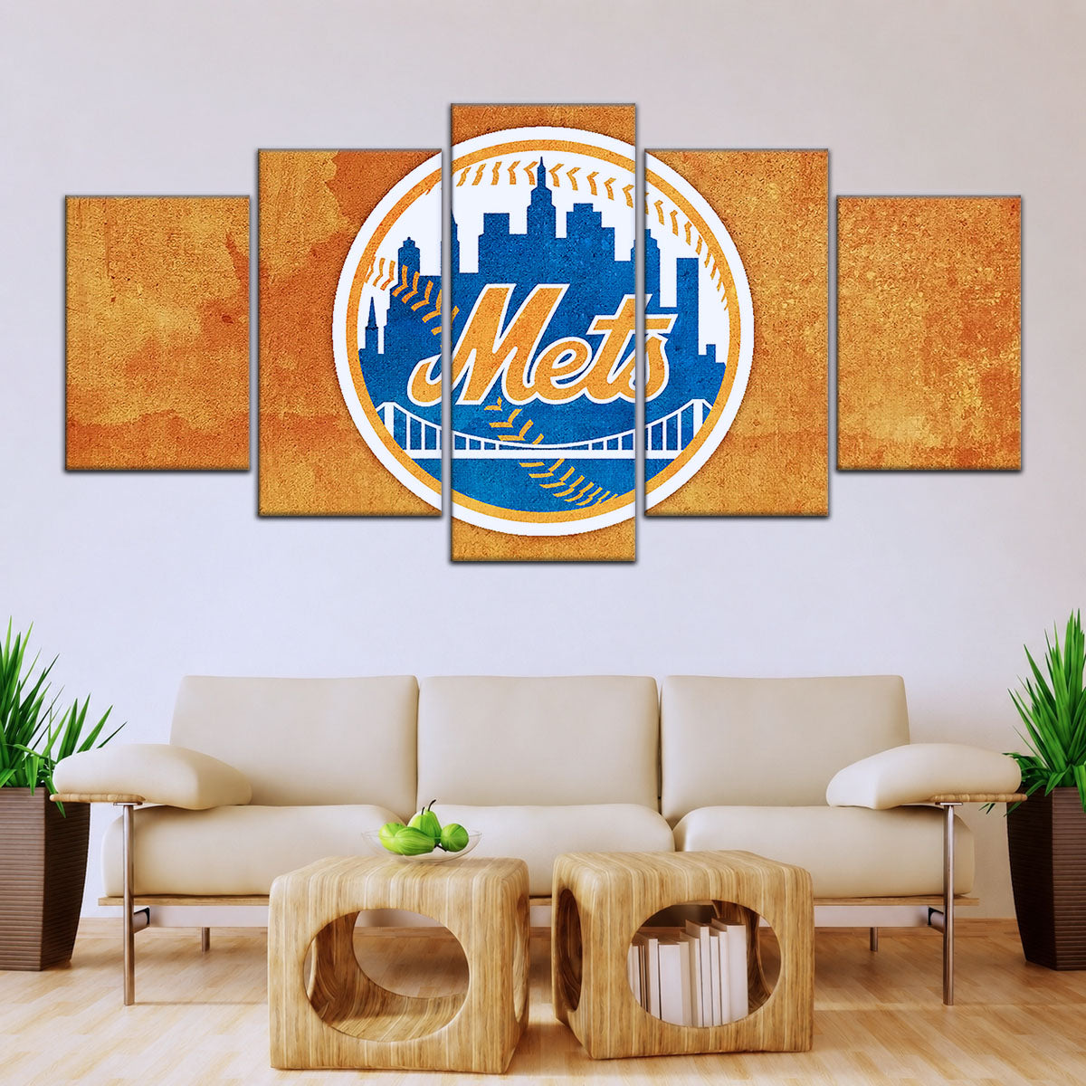 Baseball Canvas Wall Art - BB5050 - New York Mets