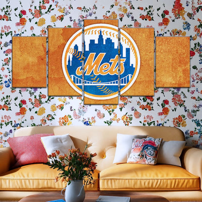 Baseball Canvas Wall Art - BB5050 - New York Mets