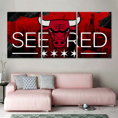Basketball Wall Art - BK5026 - Chicago Bulls - Basketball Poster - Basketball Canvas