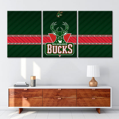Basketball Wall Art - BK5034 - Milwaukee Bucks - Basketball Poster - Basketball Canvas