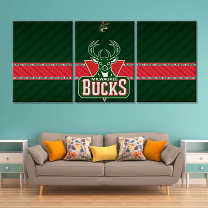 Basketball Wall Art - BK5034 - Milwaukee Bucks - Basketball Poster - Basketball Canvas