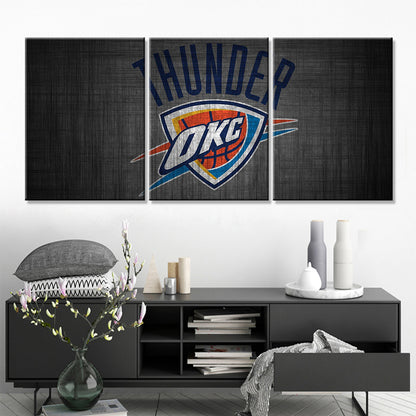 Basketball Wall Art - BK5038 - Oklahoma City Thunder - Basketball Poster - Basketball Canvas