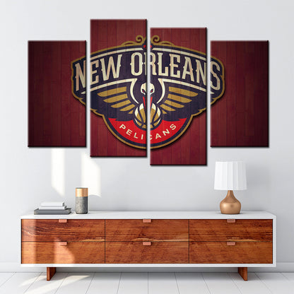 Basketball Wall Art - BK5036 - New Orleans Pelicans - Basketball Poster - Basketball Canvas