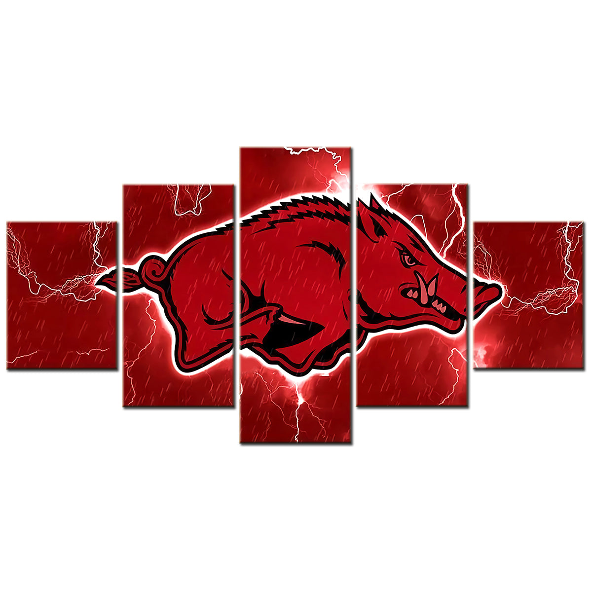 Basketball - 5 Pieces Wall Art - BK5001 - Arkansas Razorbacks Men's Basketball - Hogs - Basketball Poster - Basketball Canvas