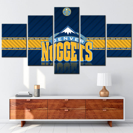 Basketball Canvas Wall Art - BK5029 - Denver Nuggets