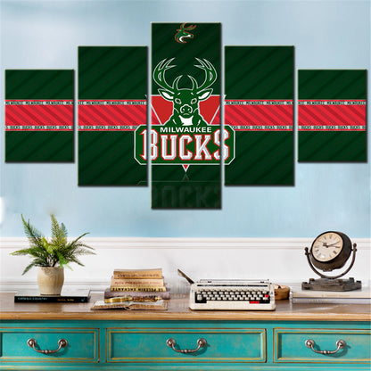 Basketball Wall Art - BK5034 - Milwaukee Bucks - Basketball Poster - Basketball Canvas