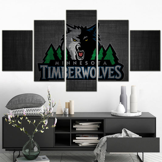 Basketball Canvas Wall Art - BK5035 - Minnesota Timberwolves