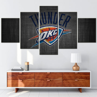 Basketball Wall Art - BK5038 - Oklahoma City Thunder - Basketball Poster - Basketball Canvas