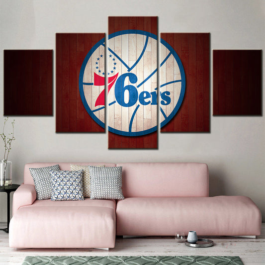 Basketball Canvas Wall Art - BK5040 - Philadelphia 76ers
