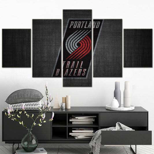 Basketball Canvas Wall Art - BK5041 - Portland Trail Blazers