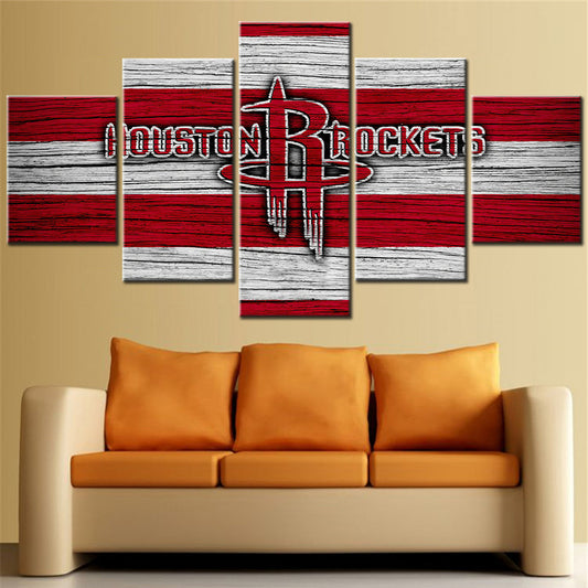 Basketball Canvas Wall Art - BK5012 - Houston Rockets