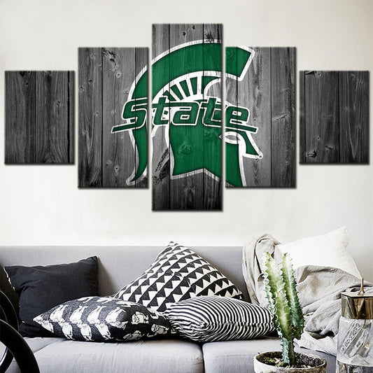 Basketball Canvas Wall Art - BK5004 - Michigan State Spartans Men's Basketball