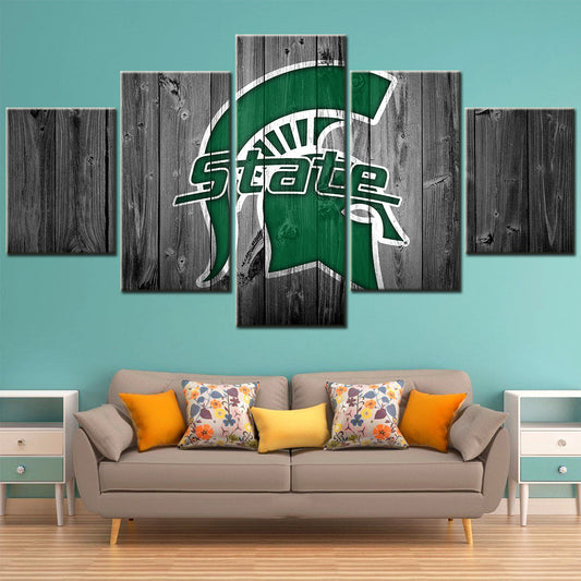 Basketball Canvas Wall Art - BK5004 - Michigan State Spartans Men's Basketball